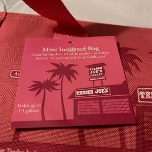 Trader Joe's Pink Insulated Bag